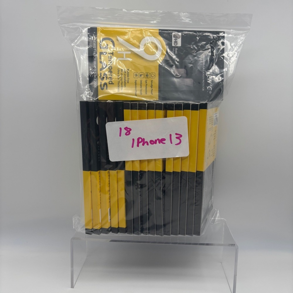 18 NIB NEW'C iPhone 13 Tempered Glass Screen Protector 2X +‎ 2X Camera Lens